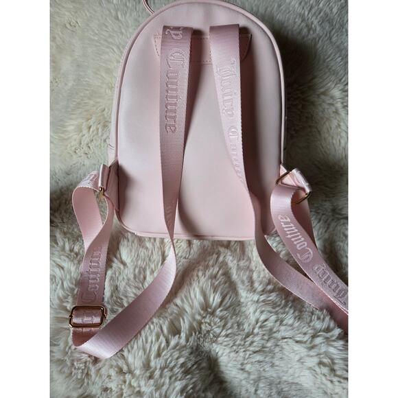 Juicy Couture Upgrade U Baby Pink Mini Backpack Purse Gold heart charm main image 7